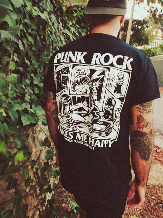 PUNK ROCK Black T-Shirt