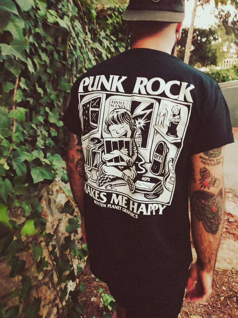 PUNK ROCK Black T-Shirt