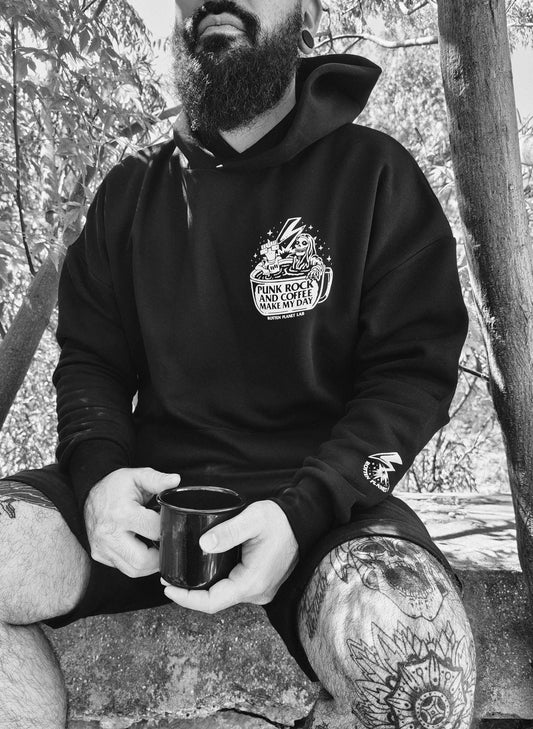 SUDADERA PUNK ROCK+COFFEE