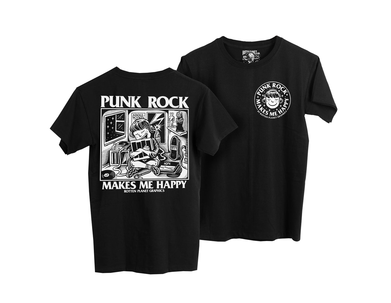 PUNK ROCK Black T-Shirt