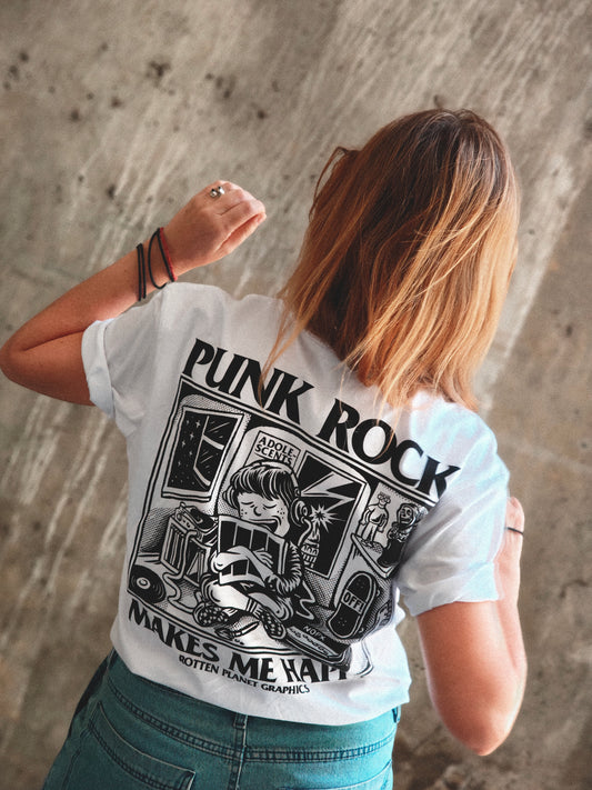 PUNK ROCK White T-shirt