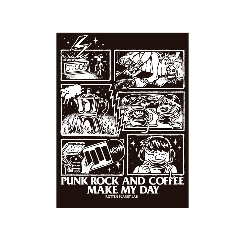 PUNK ROCK COFFEE Art Print